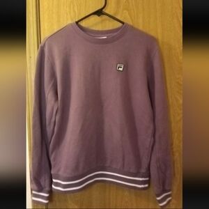 Vintage Fila Crew Neck Pullover Sweatshirt Sweater Women’s Size Small Purple